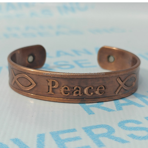 Pulsera Magnética de Cobre Artesanal para la Paz, Terapia de Metal Puro para la Sanación Natural, Mejor Sueño y Bienestar de Conexión Mente-Cuerpo - Product Image 3