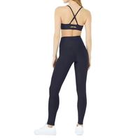 Ensemble de yoga haut de gamme pour femmes, soutien-gorge de sport sans couture et leggings taille haute, vêtements de sport respirants, absorbant la transpiration et à séchage rapide