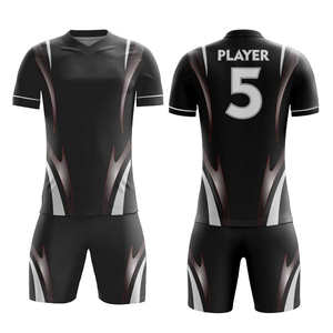 Uniforme de fútbol profesional, tela ultraligera, paneles de malla transpirable, ajuste elástico, costuras duraderas, diseño elegante - Product Image 1