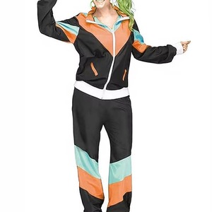 Custom Multi pal Panel Set Nylon <b>Polyester</b> Summer Windbreaker Zipper <b>Jogger</b> Sets Breathable Comfortable High Street Tracksuit - Product Image 3