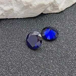 Espinela Azul Intenso, Gema Redonda Facetada, Corte Brillante, Espinela Suelta en Varios Tamaños, Ideal para Joyería al por Mayor - Product Image 3