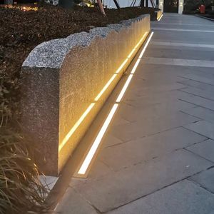 ไฟส่องพื้นแบบฝังดินสำหรับภายนอกอาคาร รุ่น Yard Stairs Buried 3W 9W 12W 18W 24W กันน้ำ IP67 ไฟ LED แบบเส้น - Product Image 4