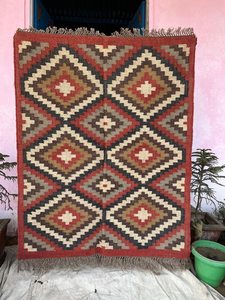Krafterscustom Handcrafted Geometric Kilim Eco Friendly Hand Tufted Area <b>Rug</b> Rectangle Wool Acrylic Latex Backing Home Living - Product Image 4