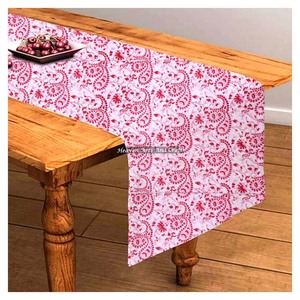 100% Cotton Fabric Hand Block Printed Table <b>Runners</b> For Home & Hotels For Table & Also For Resale In Multi Colours - Product Image 4