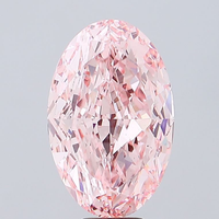 Diamante Suelto Certificado por IGI para Joyería, 1.00 Quilates, Color Rosa Intenso, Corte Ovalado, Diamante Cultivado en Laboratorio, Corte Excelente, Claridad VS2