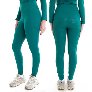 Leggings de equitación de secado rápido con logotipo personalizado, pantalones de silicona para montar a caballo, pantalones de equitación, ropa ecuestre - Product Image 6