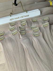 Extensions à clipser en cheveux humains vierges 100% vietnamiens, sans couture, prix de gros, fournisseur de choix, lots de cheveux bruts - Product Image 5