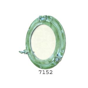 Miroir de haute qualité hublot de bateau de marine indienne conception de couleur rouge traditionnelle article décoratif de fabrication d'exportation imprimé personnalisé - Product Image 4