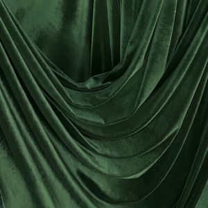 Tela de Terciopelo Verde Oscuro, 100% Poliéster, 130 GSM, Tejido Liso, Moderno, Suave, Cómodo y Transpirable para Vestidos y Trajes de Niñas - Product Image 1