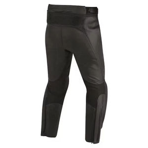 Pantalones de Motocicleta de Cuero Negro y Rojo para Hombre con Protección en las Rodillas, Diseño de Bloques de Color, Transpirables, para Todas las Temporadas - Product Image 3