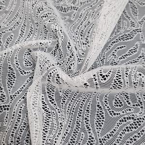 Tissu en dentelle extensible abstrait 147 cm, maille en nylon et élasthanne, respirant, doux, léger, couleur personnalisée pour lingerie et mode - Product Image 5