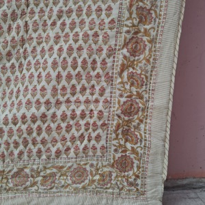 High Quality Vintage Boho Printed Organic Eco-Friendly Reversible Luxury Indian <b>Quilts</b> Handmade Cotton Bedspread <b>Throw</b> Blanket - Product Image 3