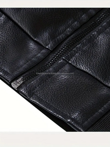 Veste en cuir pour hommes de haute qualité, coupe-vent et robuste Logo personnalisé Fashion Whole Selling Price Veste de vêtements pour hommes - Product Image 2