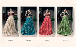 Dhwaja Export Tasar Silk Printed with Sequins and Thread Embroidery <b>Work</b> <b>Belt</b> - Product Image 6