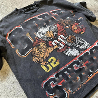 T-shirt vintage délavé à l'acide pour homme de haute qualité en gros, 100% coton, t-shirt ample, t-shirt graphique délavé, t-shirt DTG complet