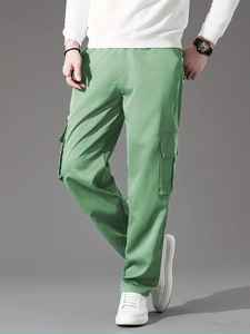 Nouveau design, pantalon cargo en coton pour hommes grande taille, style hip-hop, 6 poches, coupe ample, logo personnalisé, prix d'usine en gros - Product Image 6