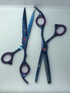 Tijeras de Corte de Pelo Manuales de Acero Inoxidable de Alta Calidad con Logotipo Personalizado Profesional, Juego de Tijeras de Peluquería - Product Image 6