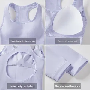 Mono Deportivo de Yoga de Una Pieza para Mujer, de Secado Rápido, para Fitness y Running, con Efecto Levanta Cadera y Moldeador, Ropa Deportiva Sexy - Product Image 3