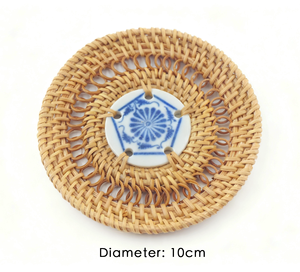 Sous-verres faits main en rotin tressé 3mm – Durables, écologiques, pour bureau, café, salle à manger, fêtes – Nouveau design - Product Image 4