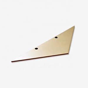 Poignée de meuble triangulaire en laiton antique, finition mate, durable, pour tiroirs et portes de maison et de bureau - Product Image 4