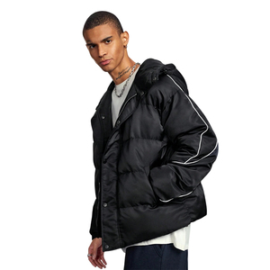 Customized Logo <b>Men</b>’s <b>Lightweight</b> Puffer <b>Jacket</b> Water Resistant Quilted Winter Coat Packable Design Fashion Warm Winter <b>Jacket</b> - Product Image 3