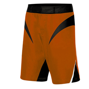 Shorts de boxe MMA/BJJ personnalisés avec logo frontal, 100% polyester, impression numérique, respirants, unisexes, 240g, coutures invisibles, coupe classique - Product Image 4