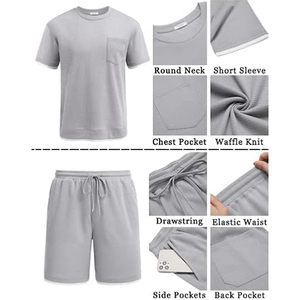 Custom Mens Cotton Set Manufacturer Cargo Shorts T Shirt Summer OEM Private Label <b>Bulk</b> - Product Image 5