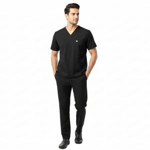 Men Cotton Medical <b>Doctor</b> Scrub <b>Set</b> Hospital Uniform OEM Custom Clothing Factory Breathable Comfortable Scrub Suits - Product Image 6