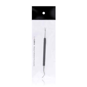 Empujador de Cutículas Profesional de Doble Punta de Acero Inoxidable Negro, Removedor de Callos Desechable para Manicura y Pedicura ANAAIF - Product Image 6