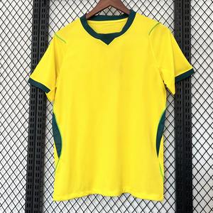 Maillot de football d'été Nouvelle saison 2026 Brésil domicile Manches courtes Uniforme Compétitions européennes 100% Coton Séchage rapide - Product Image 6