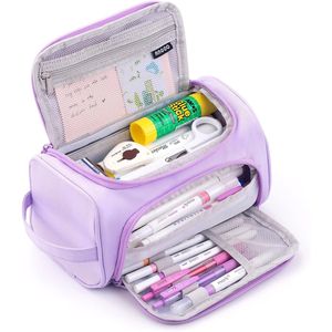 Estuche Grande para Marcadores, Bolsa de Papelería Simple para Viaje, Estuche de Gran Capacidad para Lápices, Organizador para la Escuela y Oficina - Product Image 1