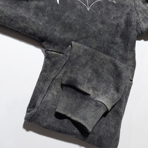 Sudadera con Capucha de Algodón Grueso para Hombre con Logotipo Personalizado y Lavado Ácido |   Sudadera Oversize Vintage Estilo Urbano |   Sudaderas con Estampados Gráficos de Alta Calidad - Product Image 3