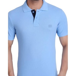 เสื้อโปโลแขนสั้นสีเขียวสำหรับผู้ชาย ทรงปกติ สีพื้น ผ้าถัก ระบายอากาศได้ดี ผลิตจากผ้าฝ้าย 100% น้ำหนัก 340 กรัม รับผลิตแบรนด์ตามสั่ง - Product Image 2