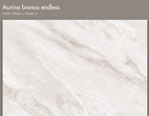 Carrelage en porcelaine effet marbre blanc brillant pour projet hôtelier de luxe, 1200 x 1800 mm, pour sol et mur. - Product Image 2