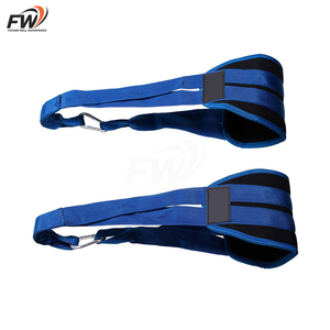 Sangles abdominales réglables antidérapantes avec logo personnalisé, en néoprène et coton, équipement de fitness pour tractions et musculation - Product Image 6