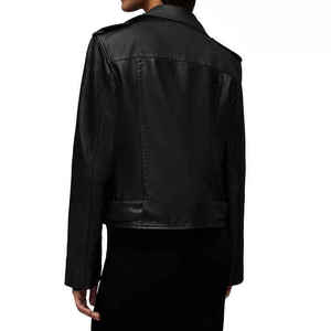 Chaqueta de Cuero Genuino para Mujer, Estilo Casual, Diseño de Hombros Caídos, Vintage, Desgastada, Nueva, Última Moda, la Mejor Chaqueta para Mujer - Product Image 6