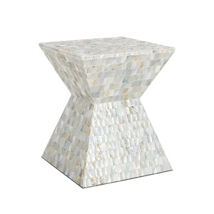 Tabourets en nacre les plus vendus, décoration d'intérieur pour salon et chambre, tabouret en nacre fait main pour la maison et le bureau - Product Image 3