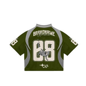 Classic American Football Jersey Collection Streetwear T-<b>shirt</b> <b>100</b>% <b>Polyester</b> Sublimation Printing Mesh Football Jersey Unisex - Product Image 4
