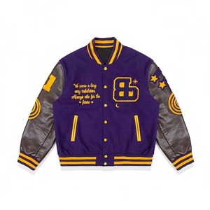 Chaqueta de Cuero Bordada Personalizada, Chaqueta de Motero de Cuero Vacuno Genuino, Prenda Exterior de Moda Premium, Servicio de Muestras de Fábrica OEM ODM - Product Image 3