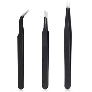 แหนบตัดขนตา Morje Surgical Precision สแตนเลสสตีล ปลายเรียบ ด้ามจับสีดำ ขนาด 10 มม. จับถนัดมือ - Product Image 5