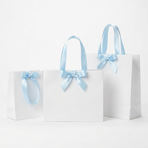 Cinta de Satén Azul Bebé de 12 mm, de una Sola Cara, Directo de Fábrica, 10 Rollos x 8 Metros, para Cajas de Regalo para Bebés, Decoración para Revelación de Género, Bolsas, Venta al por Mayor - Product Image 4