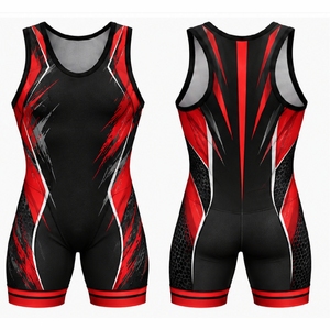 Trajes de Lucha Personalizados para Hombre, Uniformes Deportivos de Alto Rendimiento con Impresión por Sublimación Completa - Product Image 3
