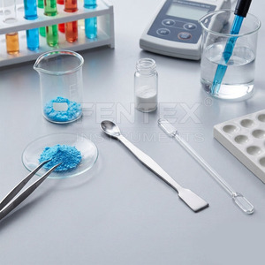 Cuchara Espátula de Acero Inoxidable para Químicos, Cuchara de Muestreo de Micropartículas de Doble Extremo para Laboratorio, Herramienta para Manipulación de Reactivos - Product Image 2