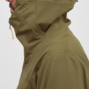 2026 OEM Wholesale High Quality Custom <b>Hooded</b> Canvas Winter Outdoor Casual Breathable Waterproof Windbreaker Zipper <b>Soft</b> <b>Shell</b> - Product Image 2