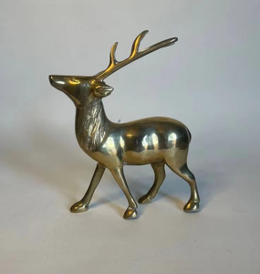 Modelos de Renos de Alto Acabado, Obras Maestras Elegantes y Lujosas, Esculturas de Renos Doradas, Objeto Decorativo, Reno Metálico Navideño - Product Image 2