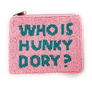 HUNKY DORY Preppy for <b>Pink</b> Beaded Coin Purse Wallet Fashionable Pouch Real Housewives <b>Gifts</b> RHOBH Beaded Bag Women's - Product Image 4