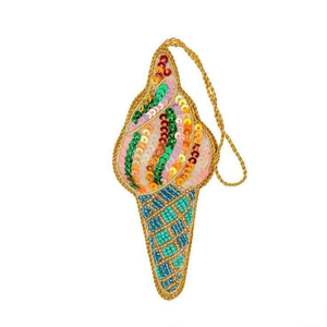 Porte-clés brodé de perles tissées colorées, accessoire léger et tendance pour un usage quotidien, porte-clés vintage ethnique à breloques perlées - Product Image 2
