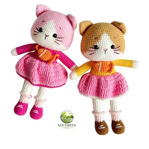 Llavero de oso de peluche pequeño de ganchillo, amigurumi, colgante de peluche, juguete de hilo hecho a mano DIY, Kawaii, para recuerdos de boda, regalos de fiesta, personalizado, al por mayor - Product Image 3