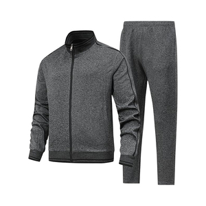 Ensemble de survêtement pour homme, polyester, fermeture éclair, respirant, léger, pour jogging, sport, gym, tenue décontractée - Product Image 2