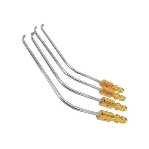 Tubo de Succión con Punta Atraumática, Instrumentos Quirúrgicos Reutilizables, Juego de 4 Piezas – Kit de Cánulas de Succión de Acero Inoxidable Médico - Product Image 1